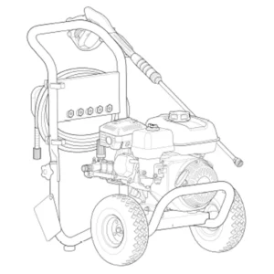 POWER BOSS Pressure Washer 020726-00 - Model Identification Image